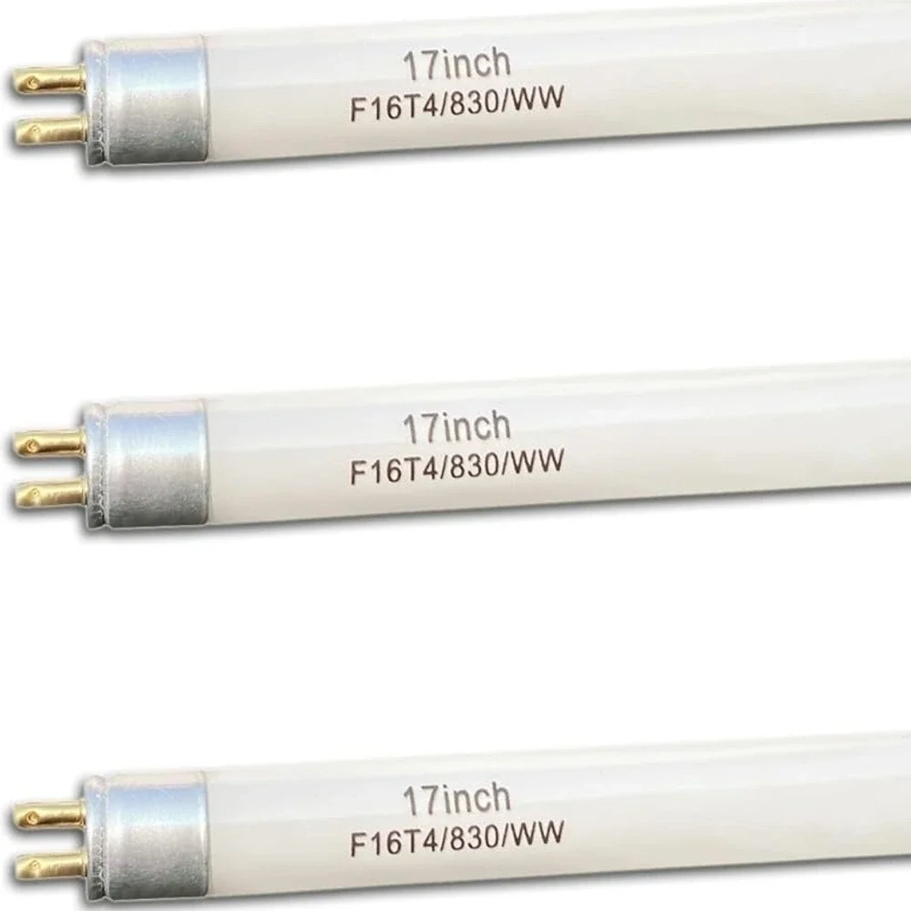 3 Pack 17 Inch F17T4 830 WW Fluorescent Light Bulbs Warm White 800 Lumen 80 CRI